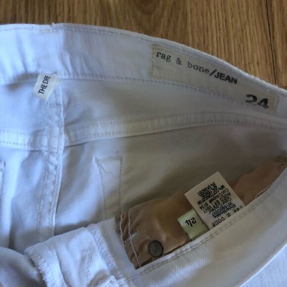 rag & bone THE DRE Jean Aged Bright White Jeans - Picture 5 of 11